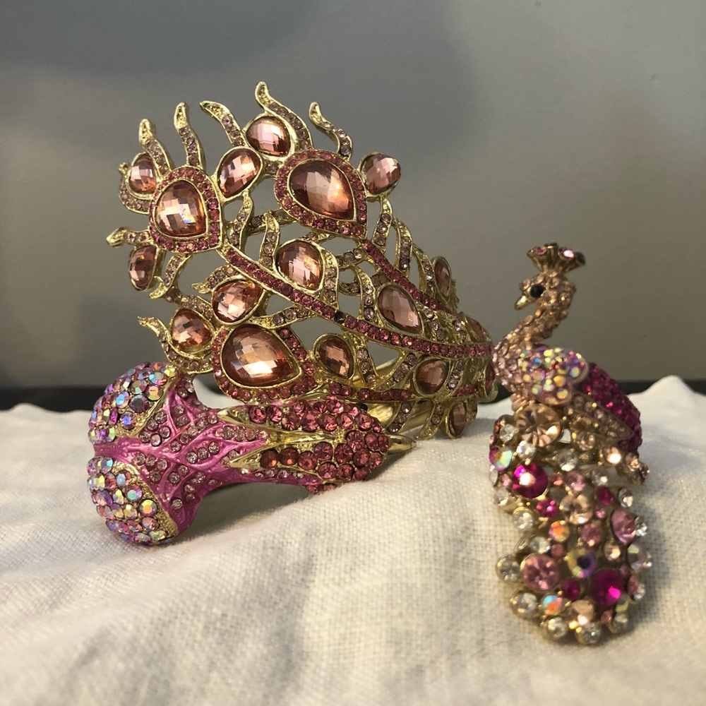 Peacock jewelry set